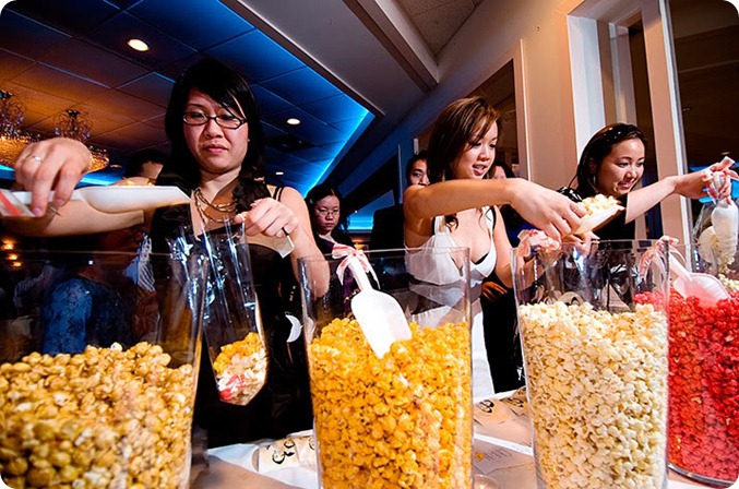 Popcorn Bar at Wedding