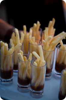 french fry shooter hors d'oeuvres bridescafe