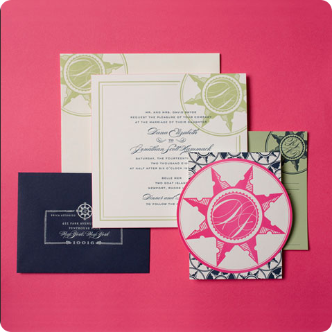 compass wedding invitations by cheree berry