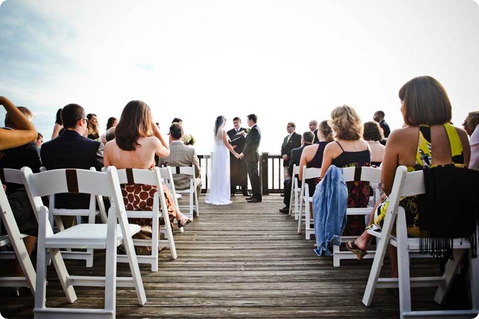 Wedding Ceremony on Beach Deck at Itylldoo on St. Simons