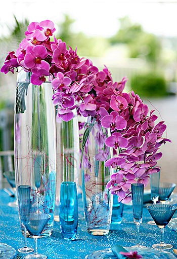 orchid wedding centerpieces