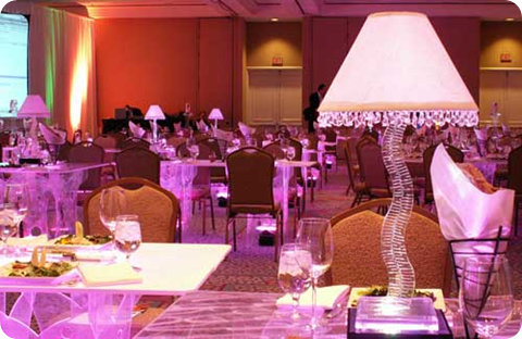 Lampshade Centerpieces for weddings and events