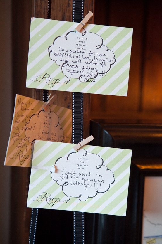 Let Guests Leave A Note on RSVP Card