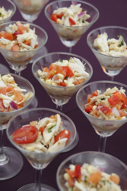 Corn and Crab Salad Hors D'oeuvres Cocktail Hour Reception