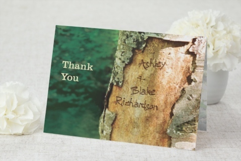 Natural Rustic Outdoors Thank You Card