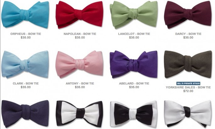 Bow ties for weddings and special events from Beau Ties