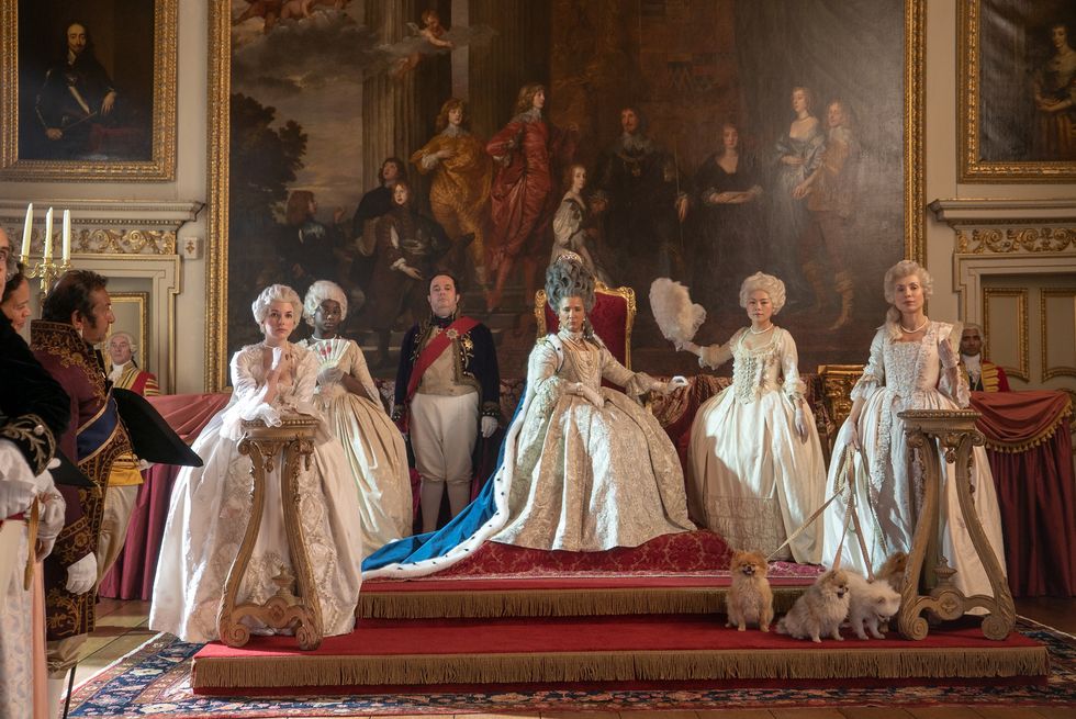 Photograph of the Royal Court from the Netflix show Bridgerton is inspiring Bridgerton themed weddings